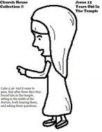 Jesus Teaching In The Temple Coloring Page
