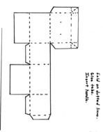 Sunday School Craft Template drawing