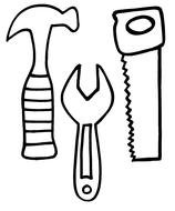 Carpenter Tools Coloring Pages