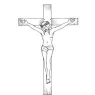 Jesus On Cross Clip Art N30