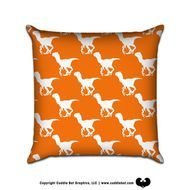 Velociraptor Original Pattern Sofa Throw Pillow By Cuddlebat $3500