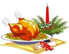 Christmas Dinner Clip Art N14