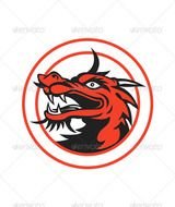 Cartoon Chinese Dragon Head N2
