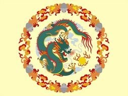 Chinese Dragon Vector drawing