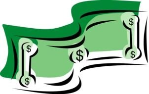 dollar banknote drawing