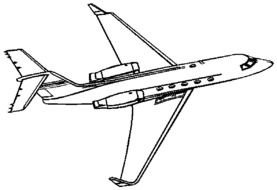 Airplane Coloring Pages drawing