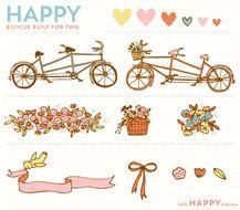 Bicycle Built For Two Clip Art N4