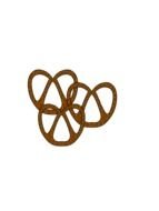 three brown Pretzels, Clip Art