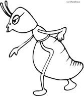 Ant Coloring Page