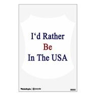 Bald Eagle Head And American Flag Room Decals