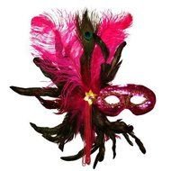 Hot Pink Masquerade Masks