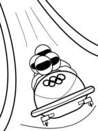 Winter Olympics Coloring Pages drawing