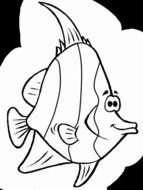 Angel Fish Coloring Pages drawing