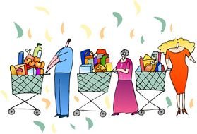 Grocery Store Line Clip Art