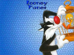 Tweety Bird and Sylvester Cat as a picture for clipart