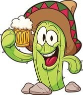 Mexican Cactus Clip Art N12