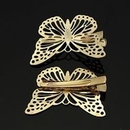 Hair Accessory Barrette Hollow Out Metal Hairpin Butterfly Clip
