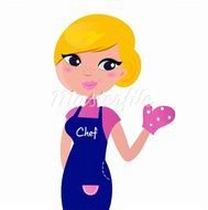 Women Cooking Clip Art N6