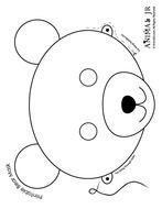 Teddy Bear Mask Template N2