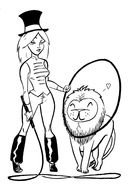 Lion Tamer as a picture for clipart