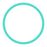 Turquoise Circle Clip Art N2