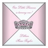 Princess First Birthday Invitations