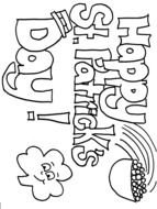St Patricks Day Coloring Page drawing