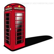 London Phone Booth Clip Art N3