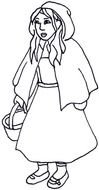 Little Red Riding Hood Clip Art drawing