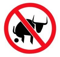 prohibition sign on black as a picture for clipart