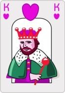 King of Hearts Card