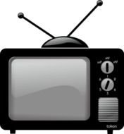 Old TV Clip Art N18