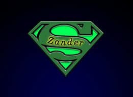 Superman Zander Logo clipart