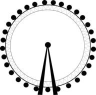 London Eye Cartoon Clip Art