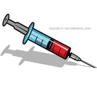 Syringe Clip Art Free Vector 123Freevectors