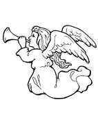 Angel Coloring Page drawing