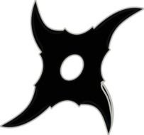 Ninja Star Clip Art N16