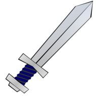 Clip art of Cartoon Sword