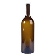 photo of a brown wine bottle