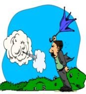 Cold Windy Weather Clip Art