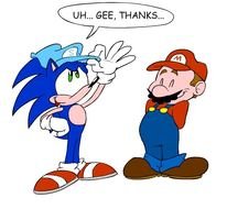 Sonic The Hedgehog Gets A Hat Mario Image
