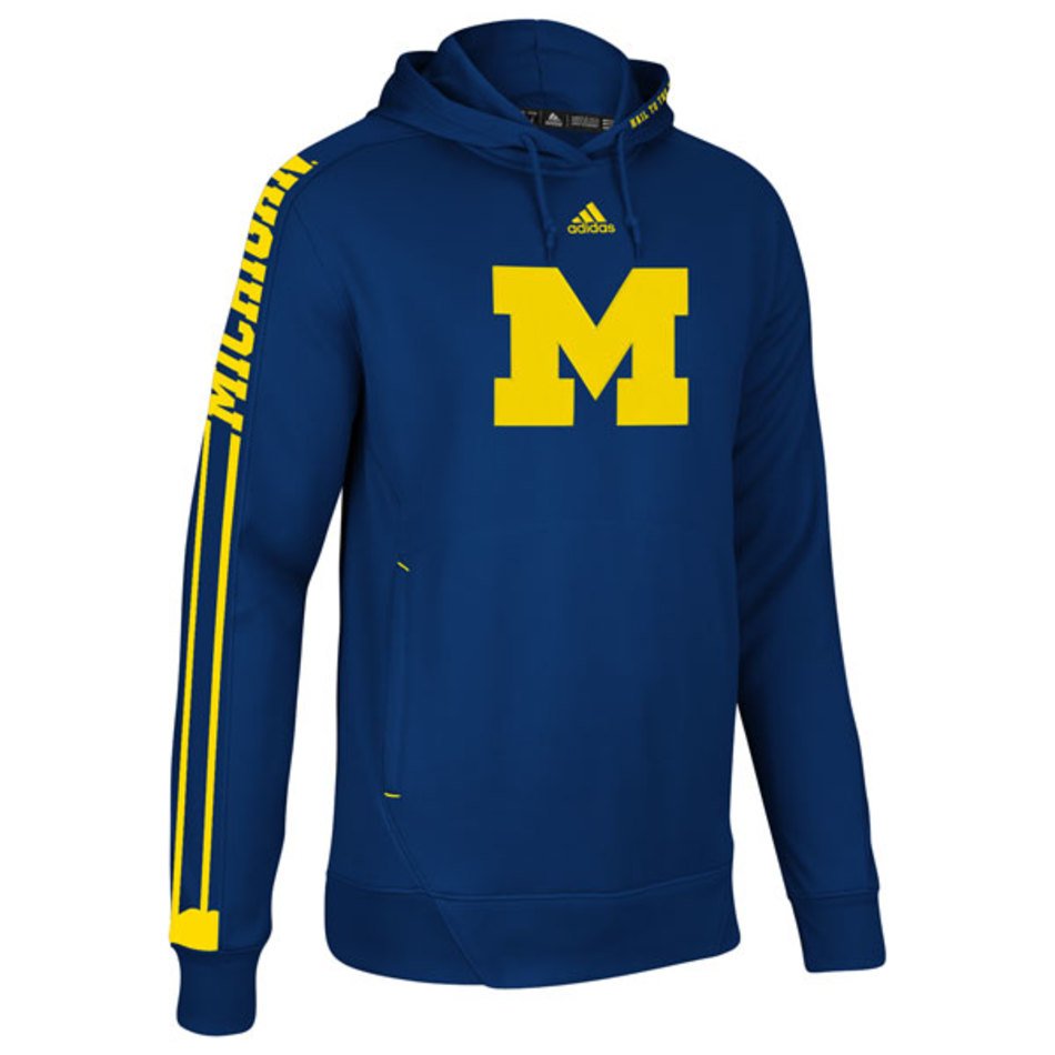 Michigan Wolverines Adidas 2012 Navy Kids 4 7 Sideline Swagger Hooded