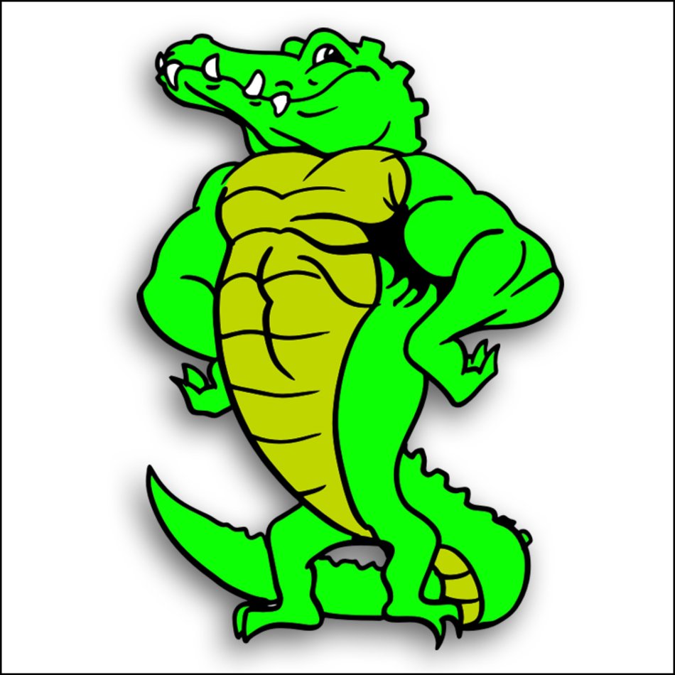 Gator Mascot Clip Art N11