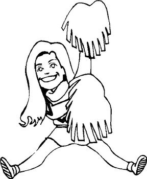 Cheerleading Coloring Pages Cheerleader N3