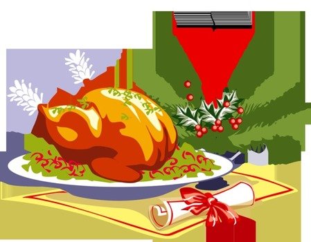 Christmas Dinner Clip Art N14