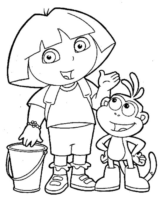 Free Printable Dora Coloring Pages N2