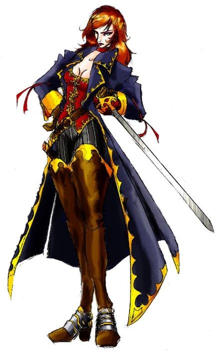 Female Swashbuckler Pathfinder drawing