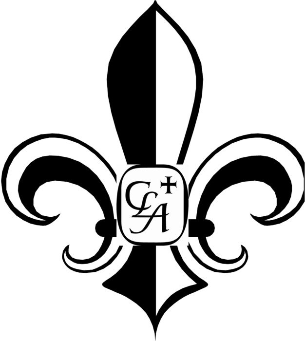 black and white symbol of new orleans