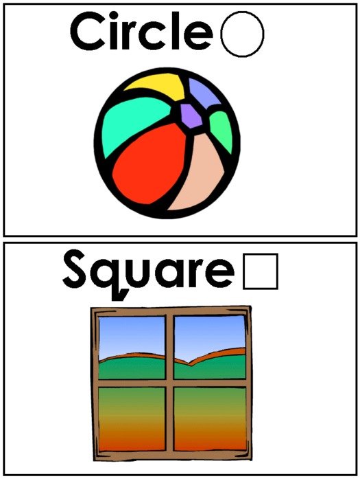 Circle and square clipart free image download