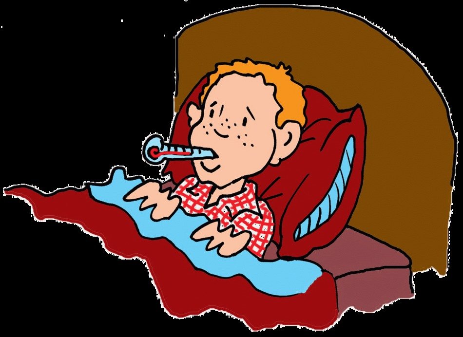painted boy with temperature